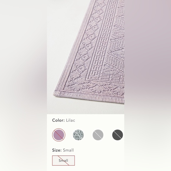 Anthropologie Misona Stonewashed Cotton Bath Mat NWOT - Picture 3 of 11